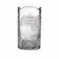 Waterford Crystal Pagoda Engraved 12" Oval Vase